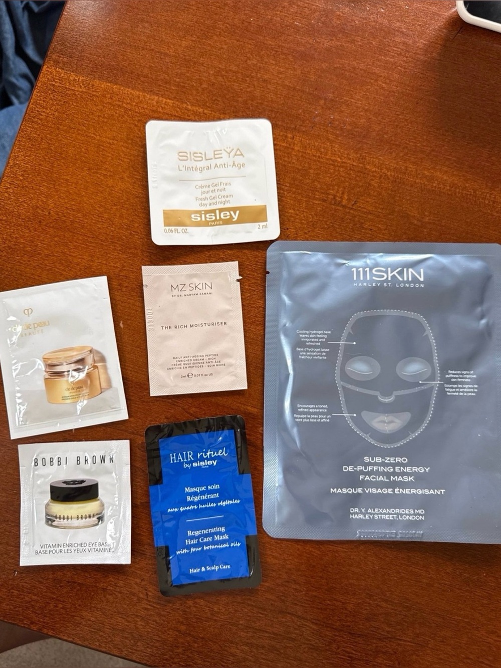 Miscellaneous skincare sample products